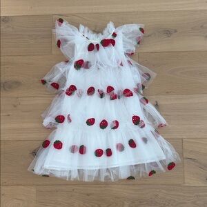 Lola + The Boys Strawberry Delight Kids Costume - White and Red